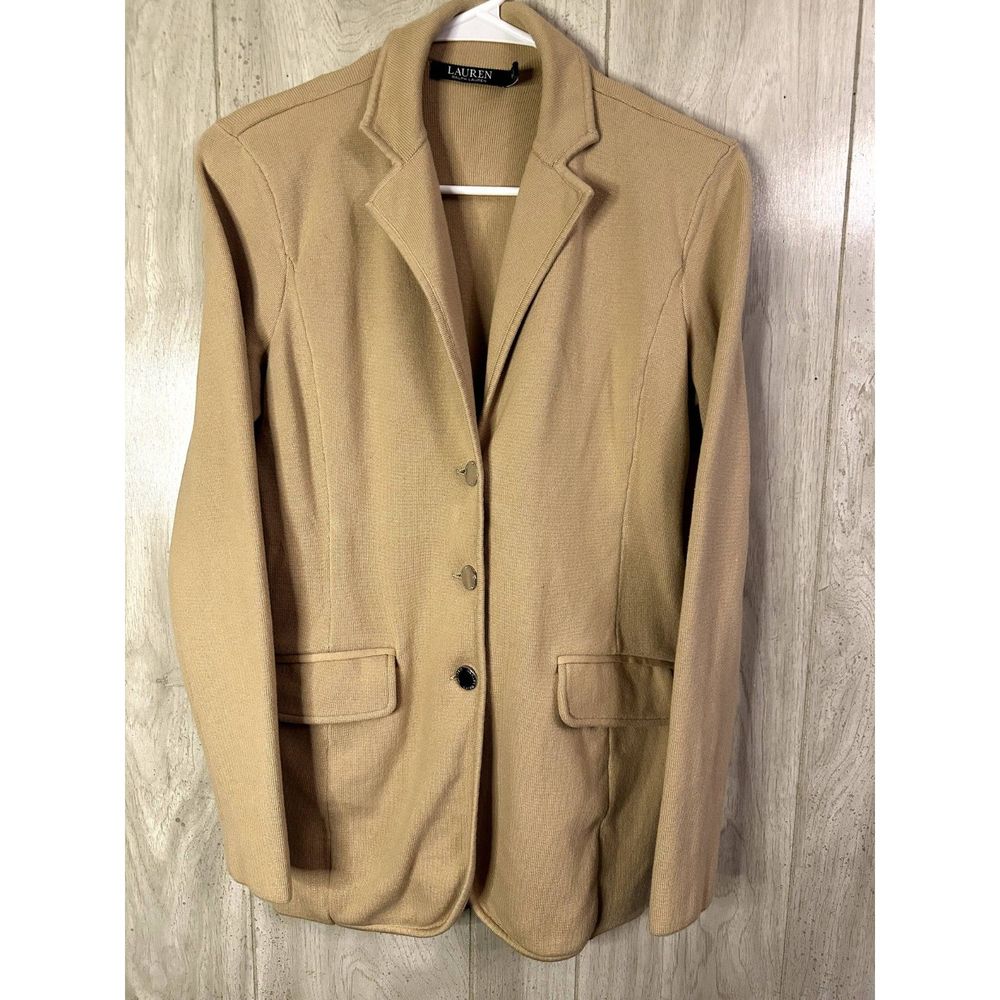 Lauren Ralph Lauren Cotton Blend Blazer Womens S Small $195 Retail